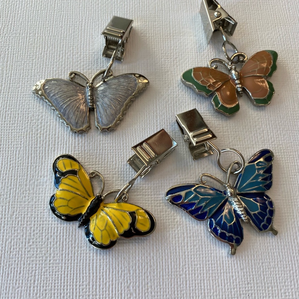 Colorful Butterfly Tablecloth Weights